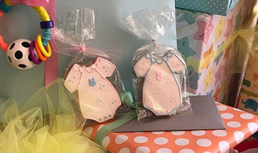 Baby themed cookies